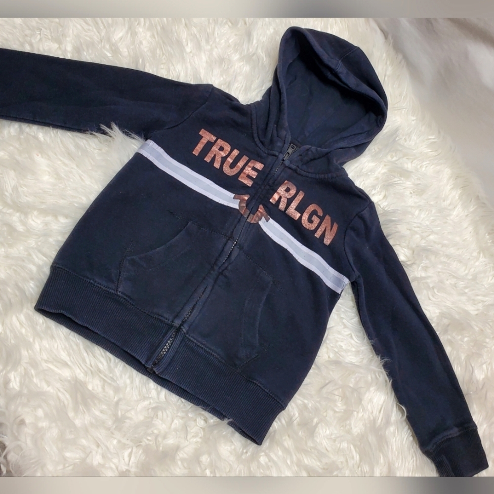 Girls True Religion Black Hoodie